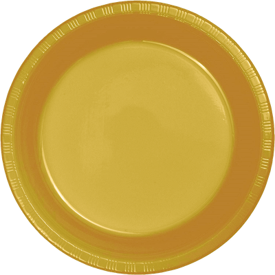 Sunflower Yellow 9&quot; Paper Dinner Plates 24ct+