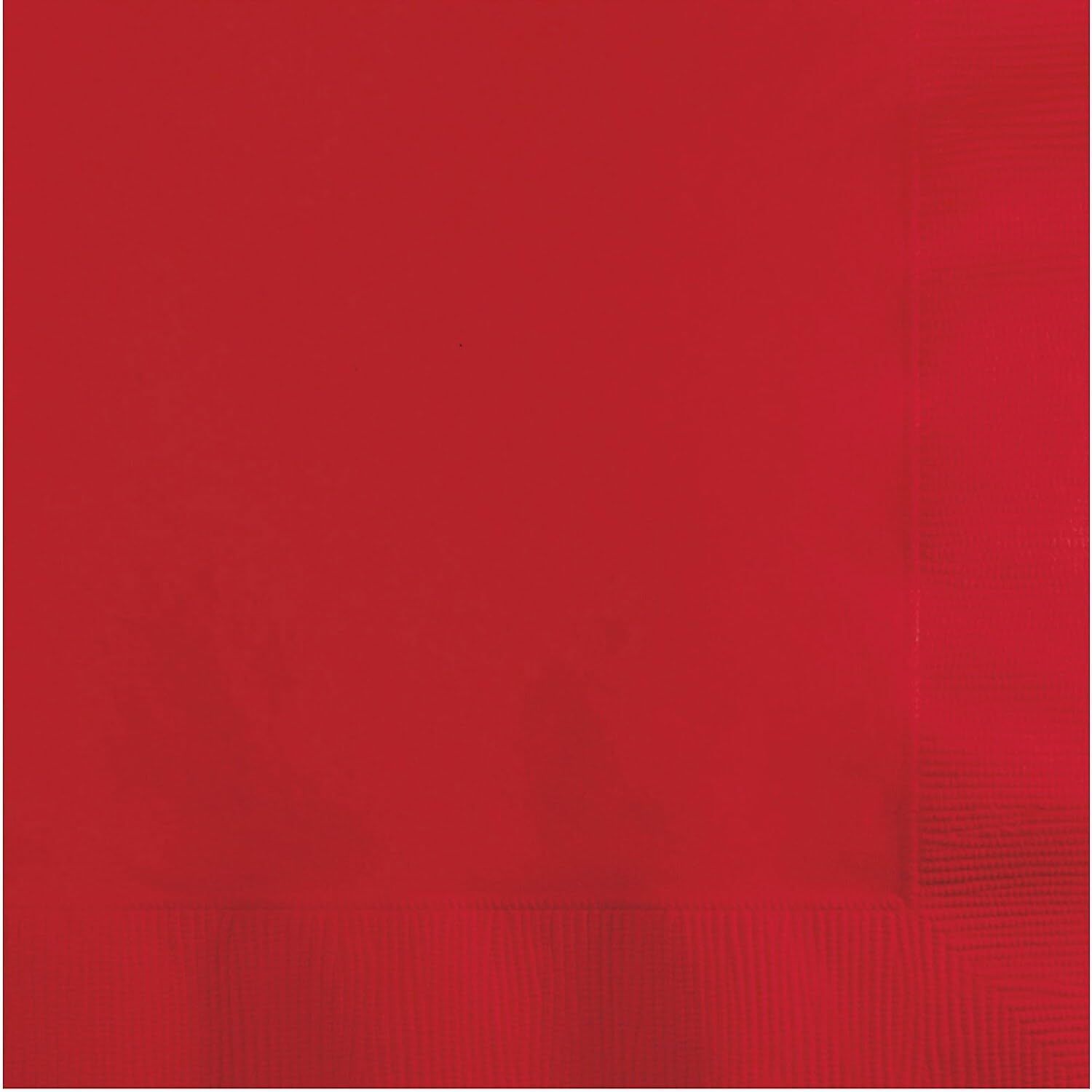Classic Red Beverage Napkins 50ct AMZ+