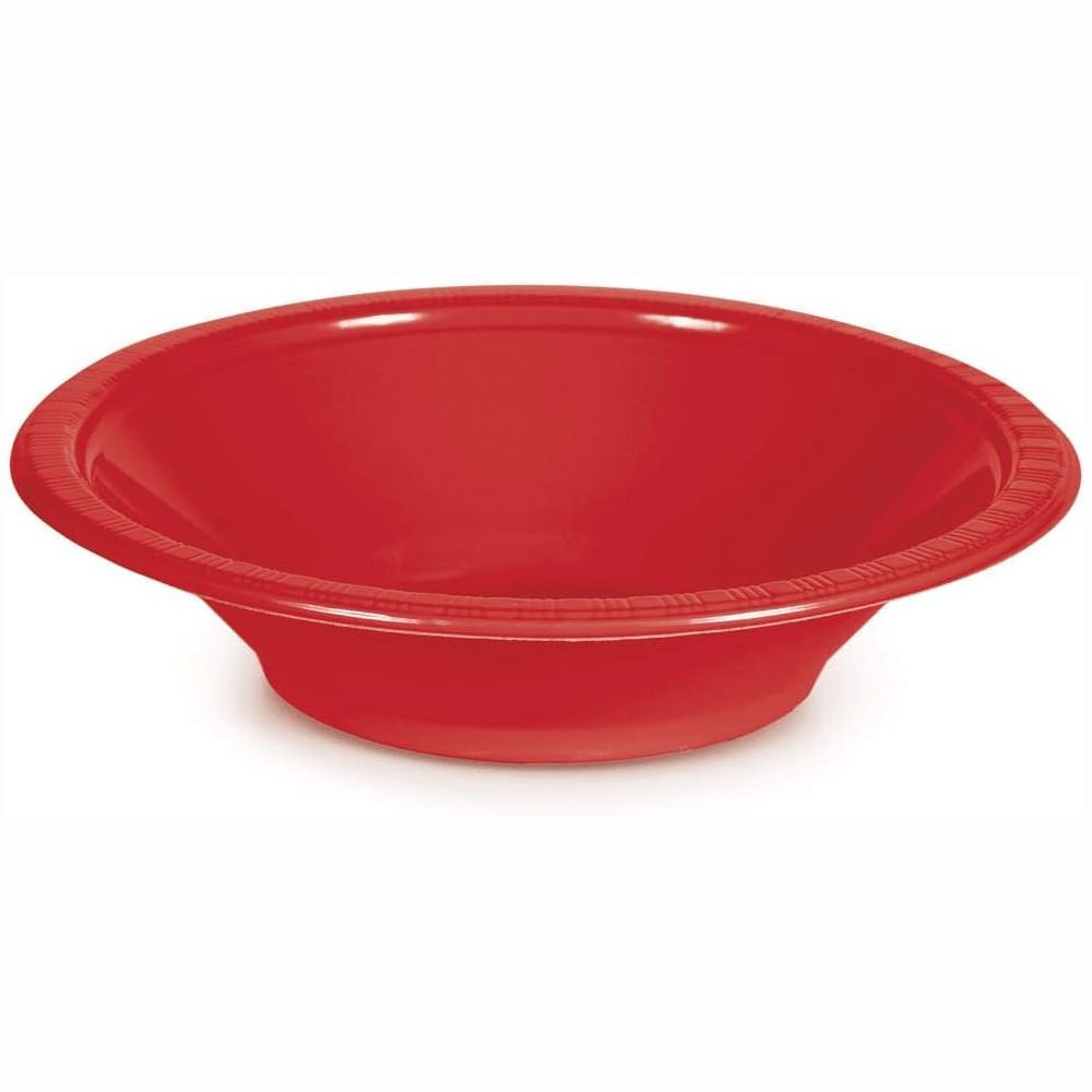 Classic Red 12oz Plastic Bowl 20ct+
