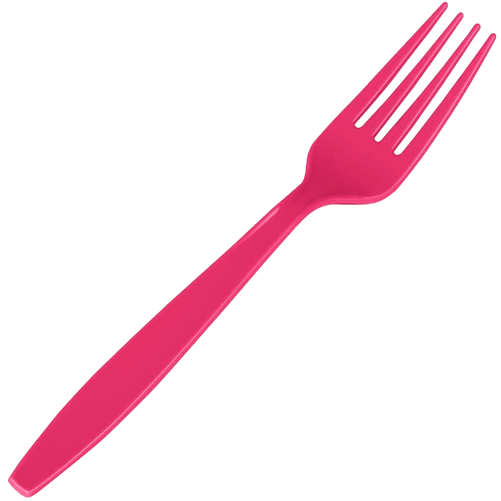 Hot Magenta Forks 24ct+