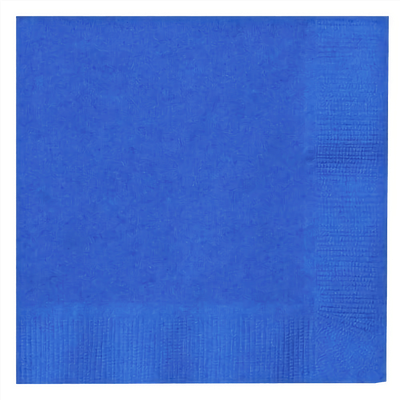 Royal Blue 2ply Beverage Napkins 20ct AMZ+