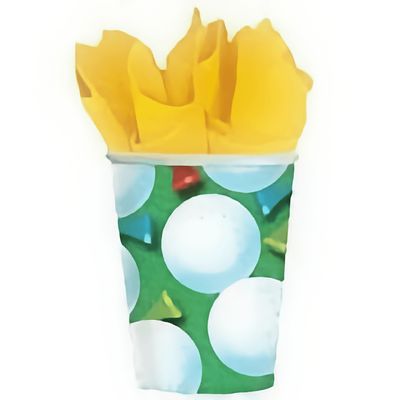 Tee Time Golf 9oz Cups 8ct+