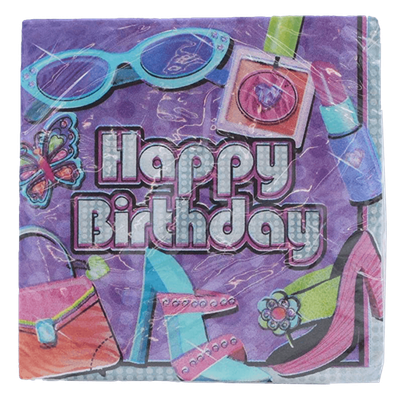 Glitzy Girl Beverage Napkins 16ct+