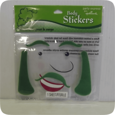 St Patrick&#39;s Day Facial Stickers+