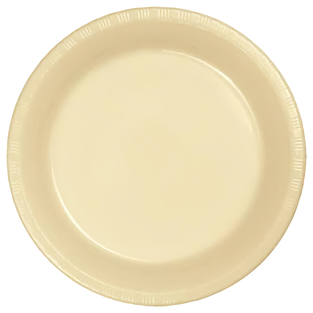 Ivory 7&quot; Plastic Dessert Plates 20ct AMZ+