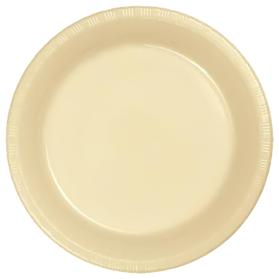 Ivory 7&quot; Plastic Dessert Plates 20ct AMZ+