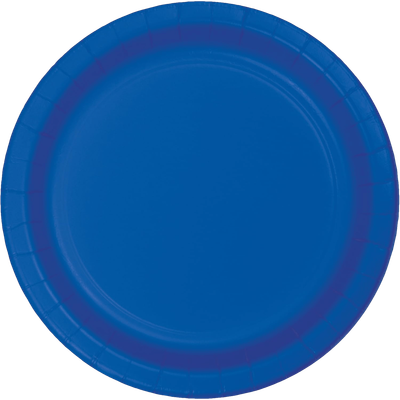 Cobalt 7&quot; Round Paper Plates 24ct+