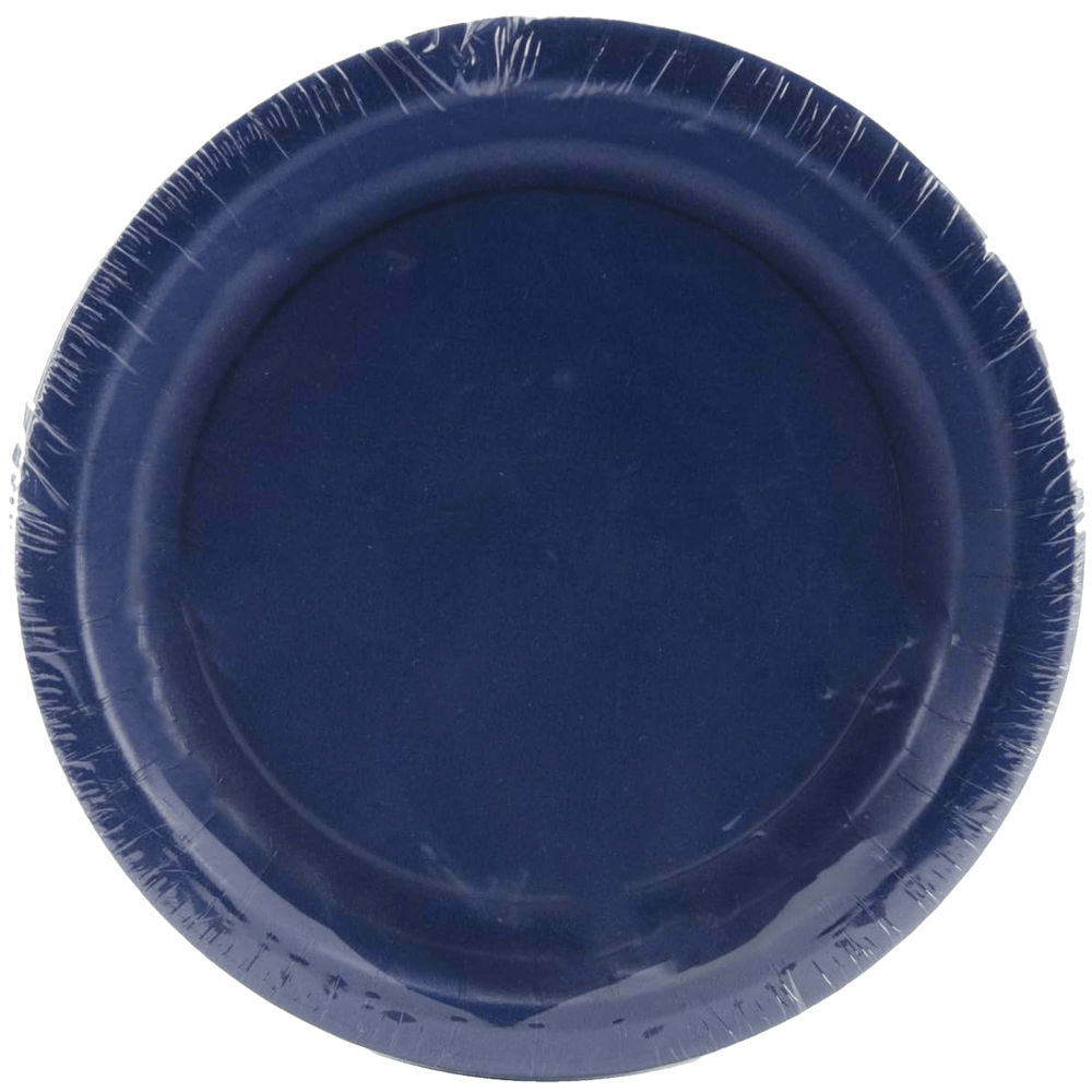 Navy Blue 7&quot; Paper Dessert Plates 24ct+