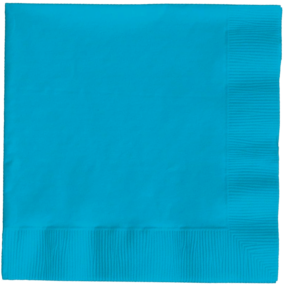 Turquoise 3ply Dessert Napkin 50ct AMZ+