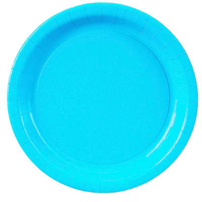 Bermuda Blue 9&quot; Paper Dinner Plates 24ct AMZ+