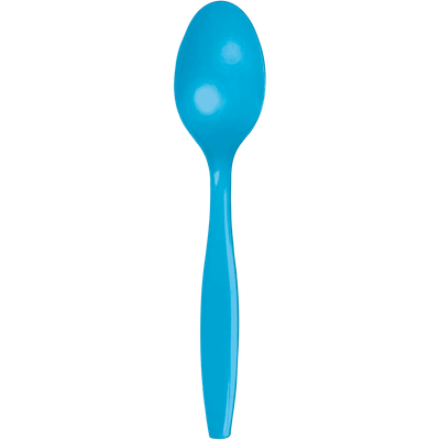 Turquoise 50ct spoons+
