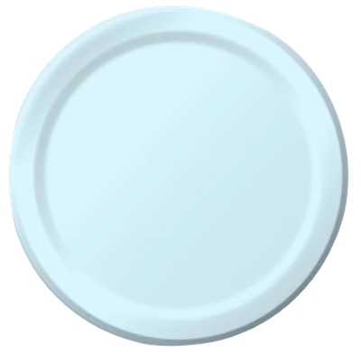Pastel Blue 9&quot; Paper Dinner Plates 24ct+