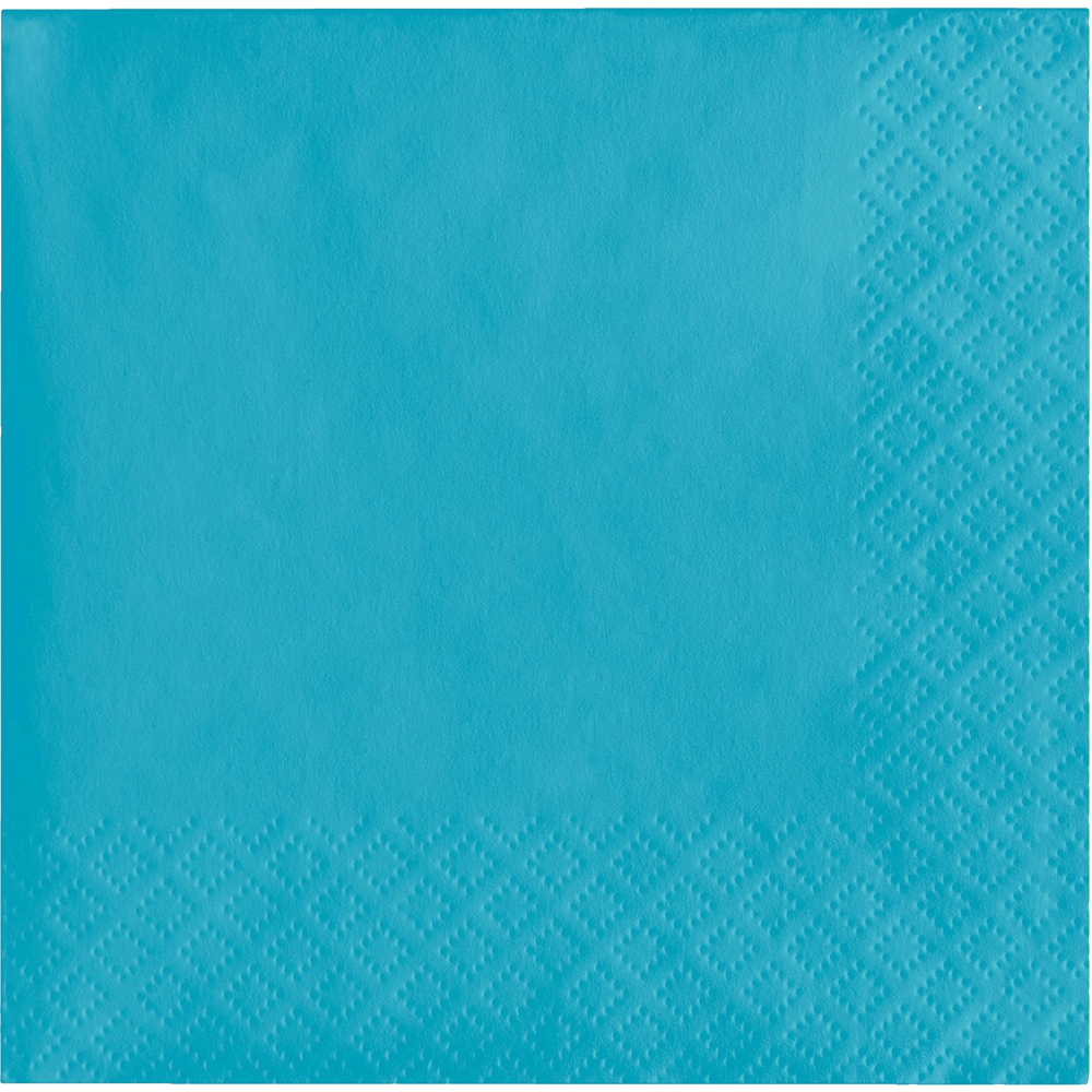 Bermuda Blue 3ply Beverage Napkin 50ct AMZ+