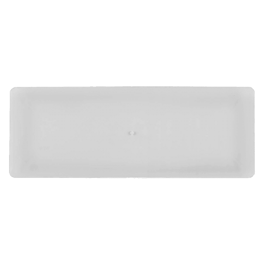 Clear Sleek 15.75 x 6&quot; Tray+