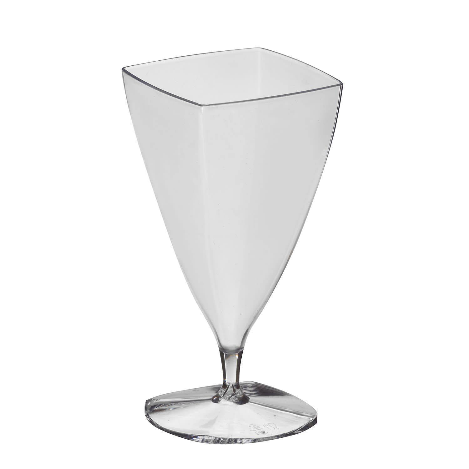 Mini Square 3oz Flutes 6ct AMZ+