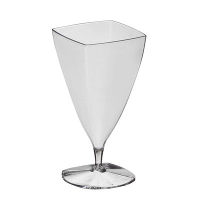 Mini Square 3oz Flutes 6ct AMZ+