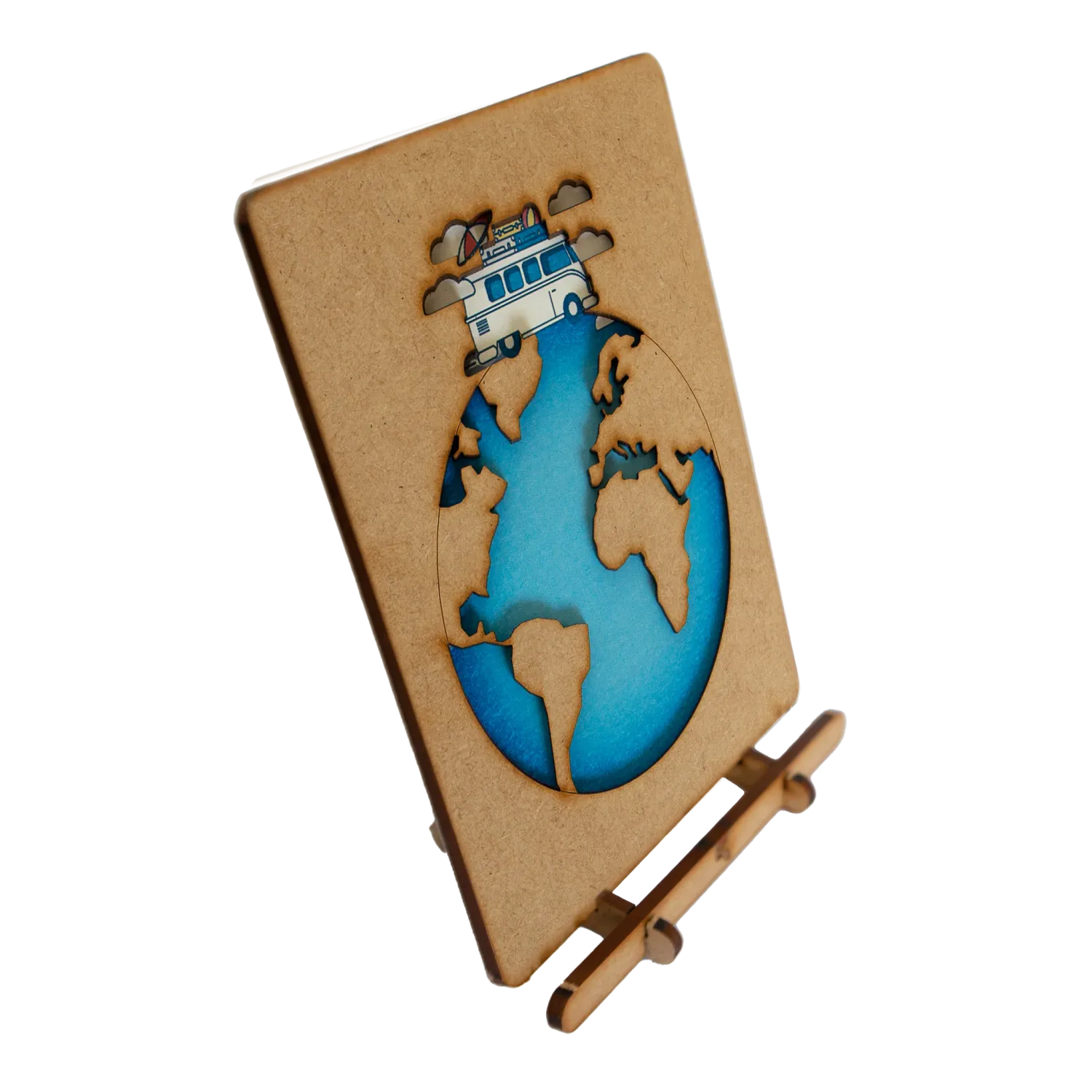 World with RV Pop-up card+