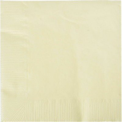 Ivory 3ply Beverage Napkin 50ct AMZ+