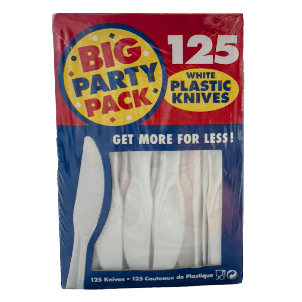 White Knives Big Party Pack 125ct+
