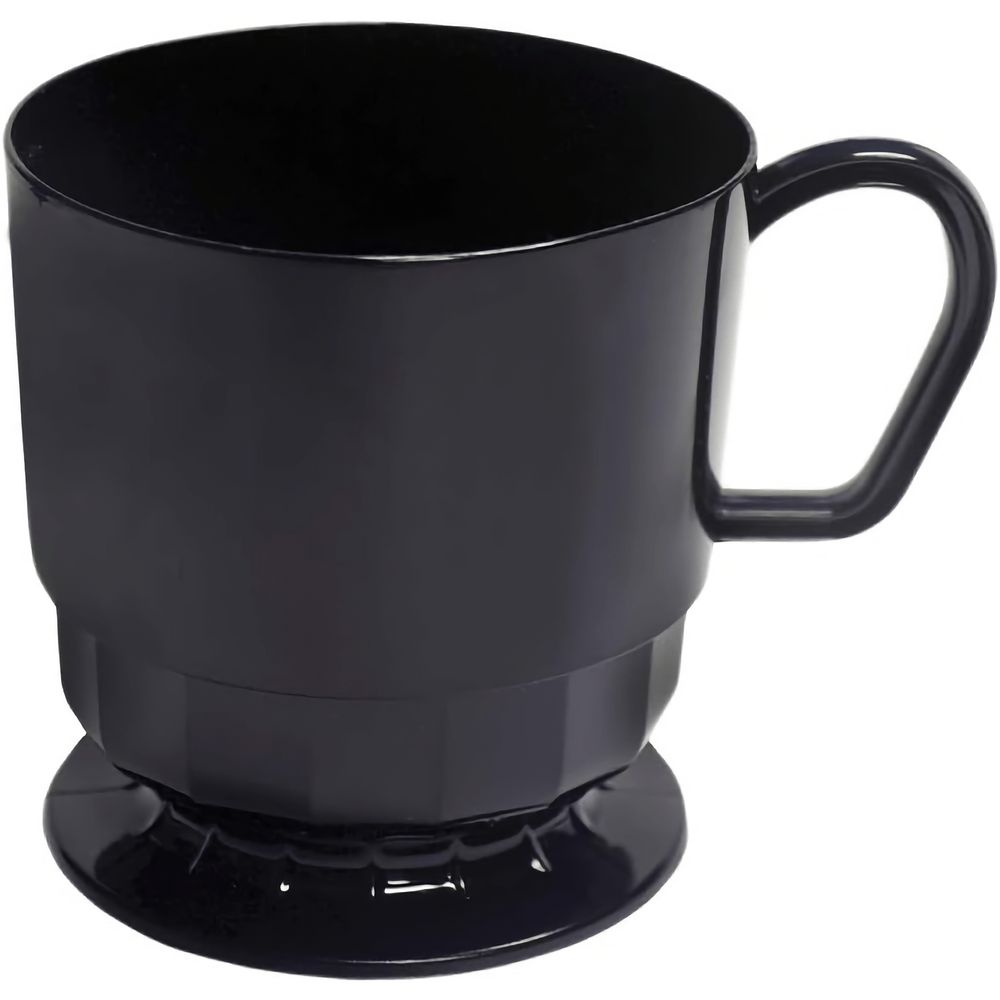 Black 8oz Plastic Coffee Cups 10ct AMZ+