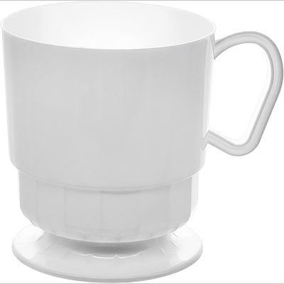 White 8oz Plastic Coffee Cups 10ct+