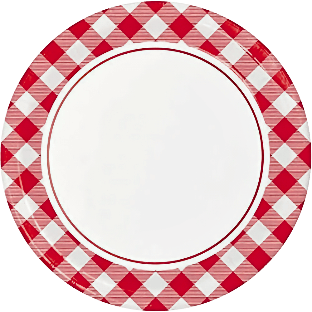 Classic Gingham Plates 8ct+