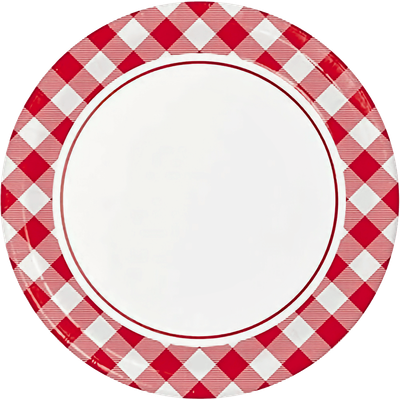 Classic Gingham Plates 8ct+