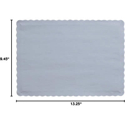 Shimmering Silver Placemats 50ct AMZ+