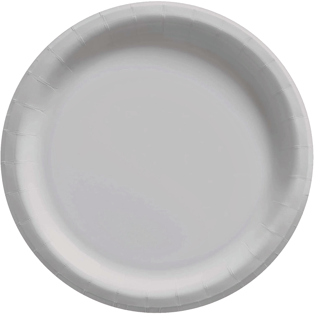 Silver 24ct Paper circle plates