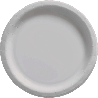 Silver 24ct Paper circle plates