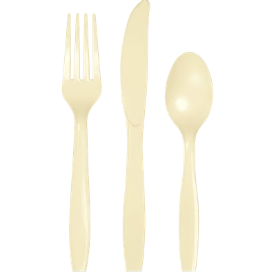Ivory Assorted Cutlery 24ct AMZ+