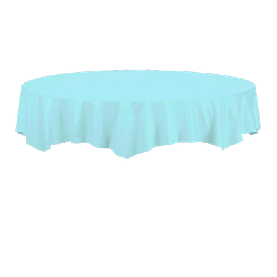 Pastel Blue 82&quot; Octy Round Tablecover+