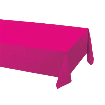 Hot Magenta 54x108&quot; Rectangle Plastic Tablecover+