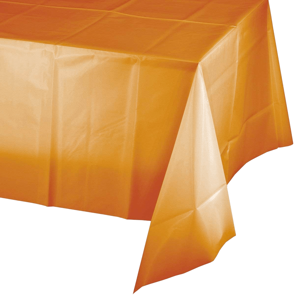 Pumpkin Spice 54x108&quot; Plastic Tablecover+