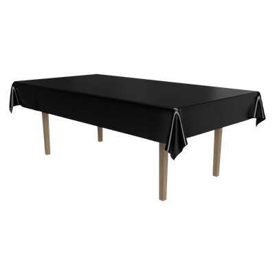 Masterpiece Black 54x108&quot; Rectangle Tablecover AMZ+