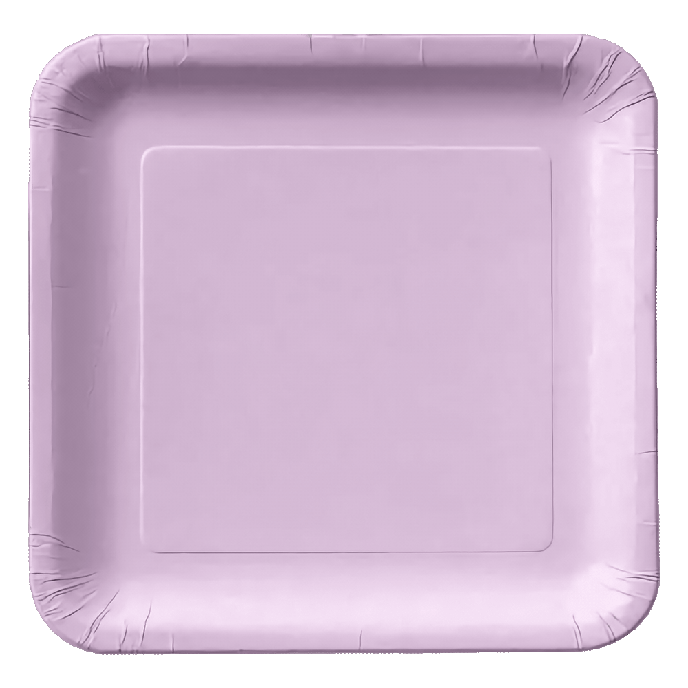 Lilac Bloom Dinner Plate Square 9&quot; 12ct+