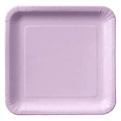 Lilac Bloom Dinner Plate Square 9&quot; 12ct+