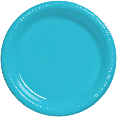 Bermuda Blue 7&quot; Plastic Dessert Plates 20ct+