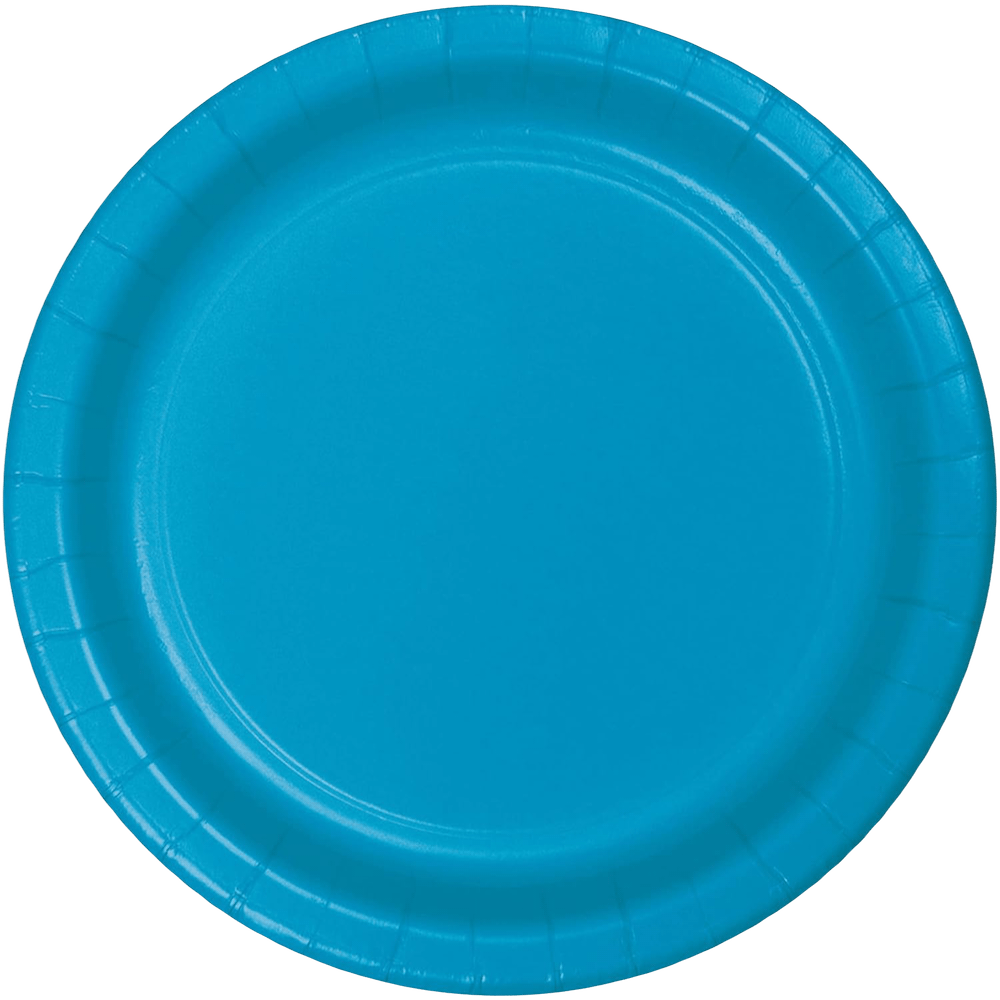 Turquoise 9&quot; Paper Plates 24ct+