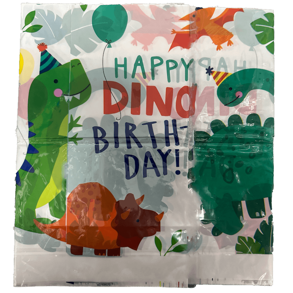 Dinosaur Birthday Plastic Tablecover+