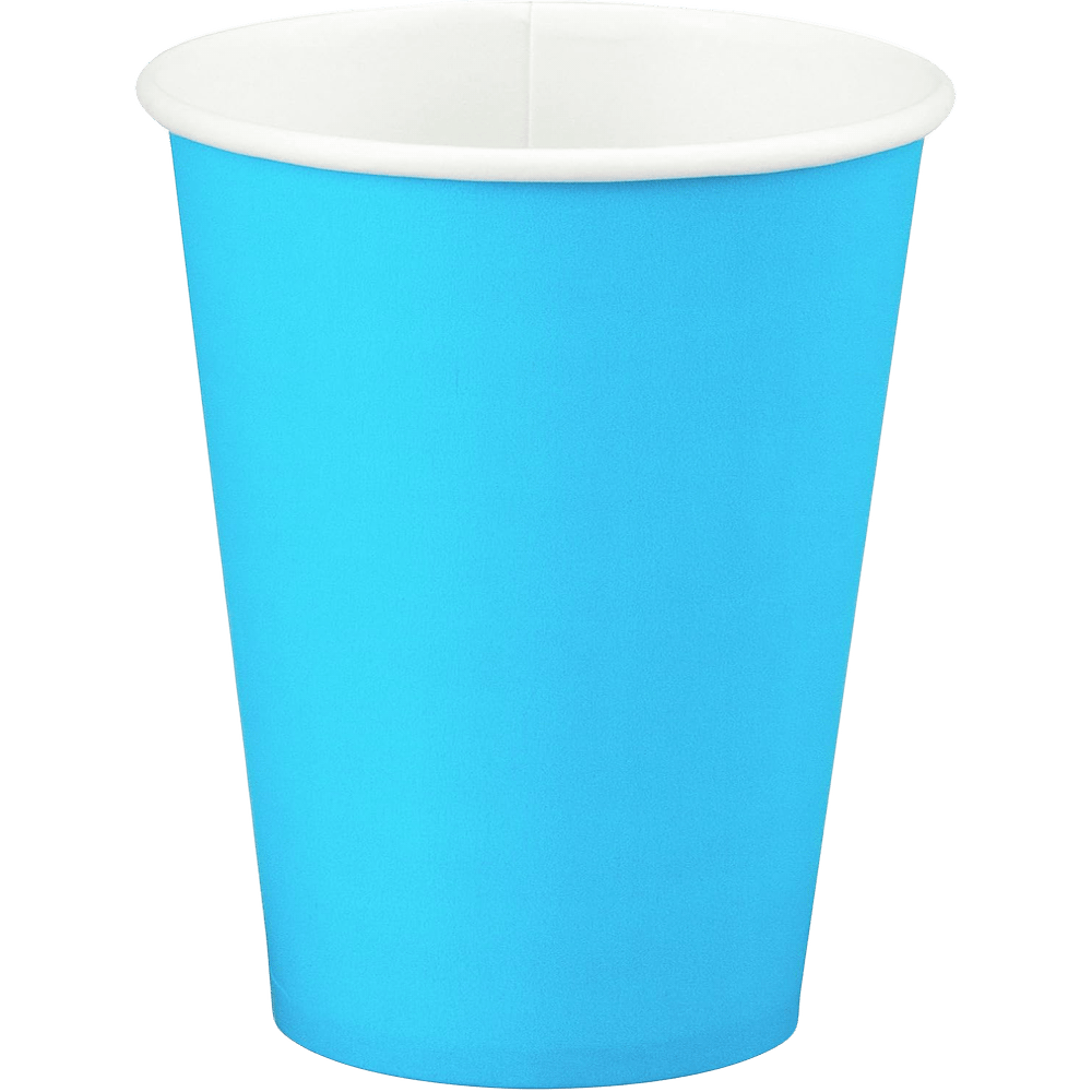 Bermuda Blue 9oz Hot Cold Cups 24ct AMZ+