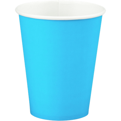 Bermuda Blue 9oz Hot Cold Cups 24ct AMZ+