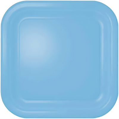 Baby Blue Square Dinner Plates 12ct+