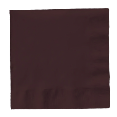 Chocolate Brown 3ply Lunch Napkins 50ct AMZ+