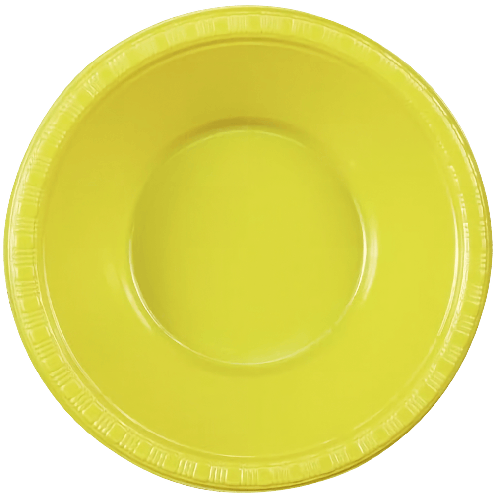 Mimosa Yellow 12oz Plastic Bowl 20ct AMZ+