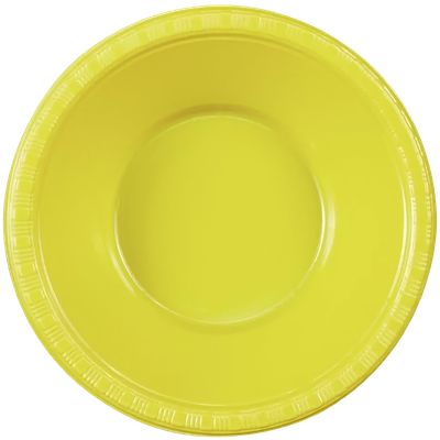 Mimosa Yellow 12oz Plastic Bowl 20ct AMZ+