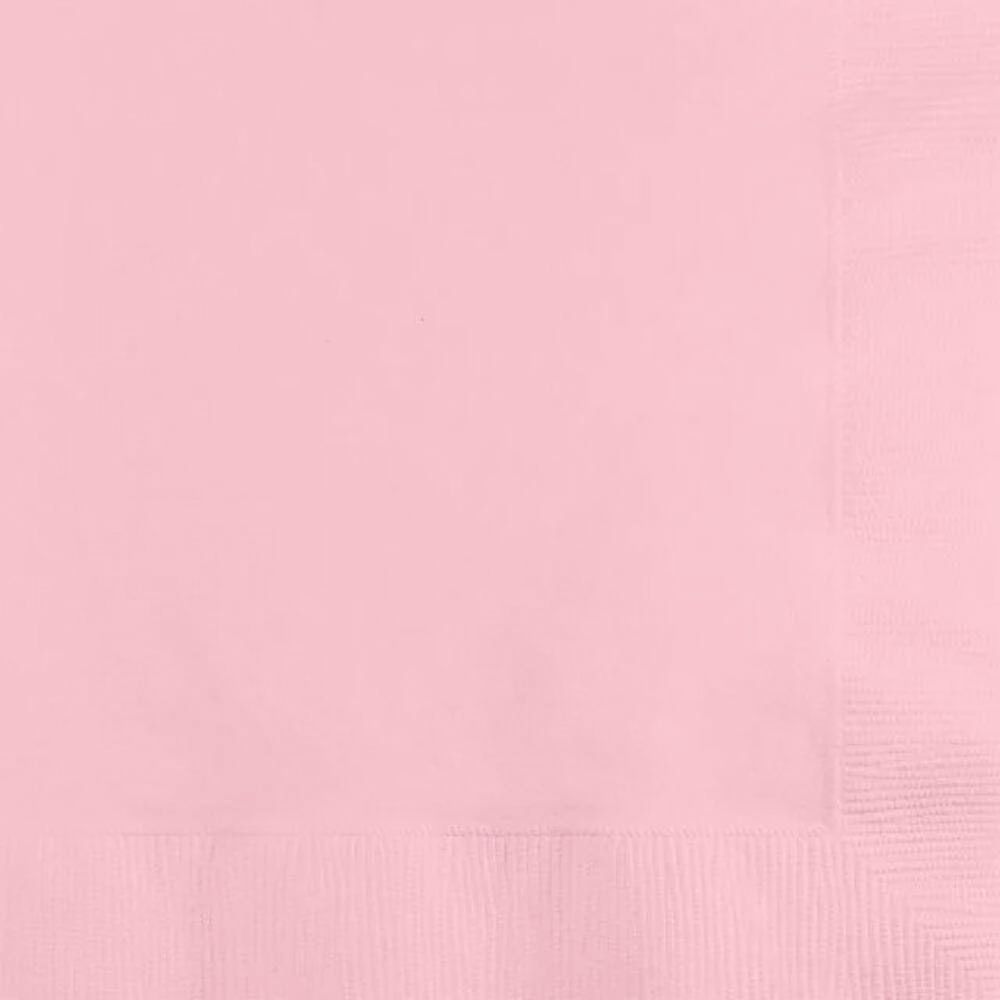Classic Pink 3ply Beverage Napkins 50ct AMZ+