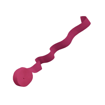 Burgundy 81' Crepe Streamer+