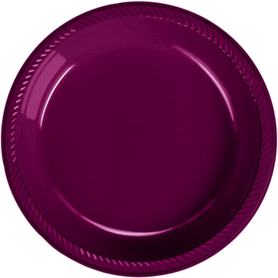 Wine 7" Plastic Dessert Plates 20ct+
