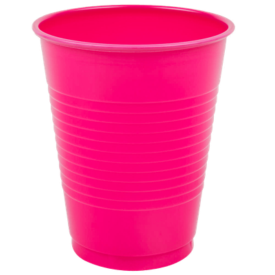 Hot Magenta 16oz Plastic Cups 20ct AMZ+